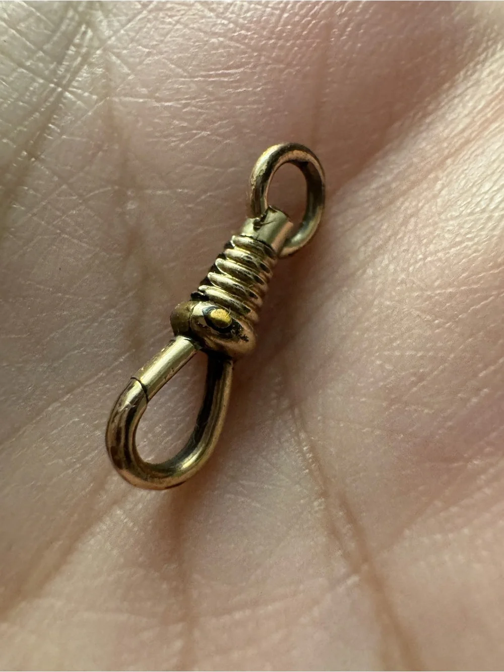 Gold Small Dog Clip Clasp Charm Holder